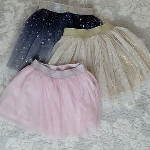 Set of Three Starry Tulle Skirts